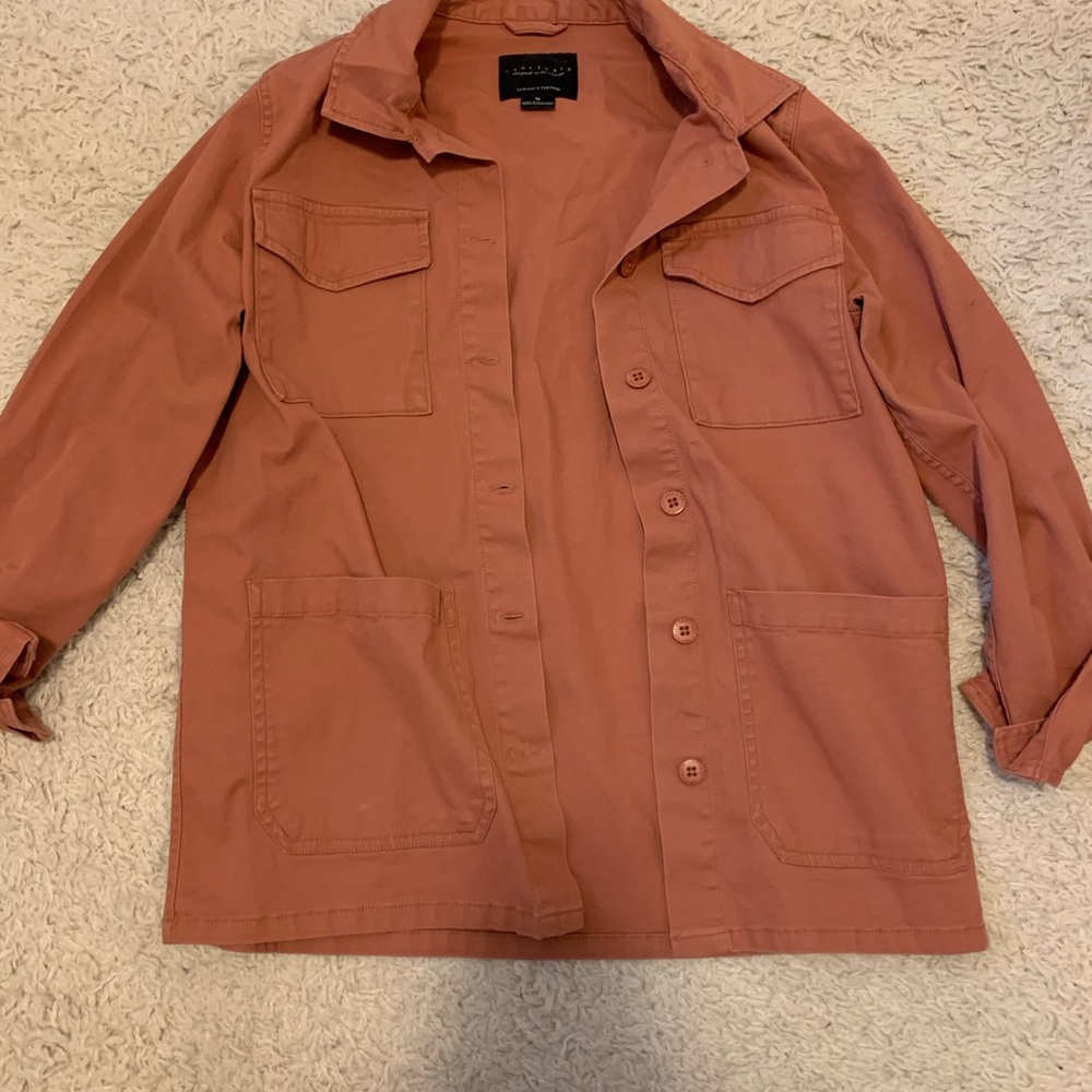 Sanctuary Pink Khaki Jacket- medium
